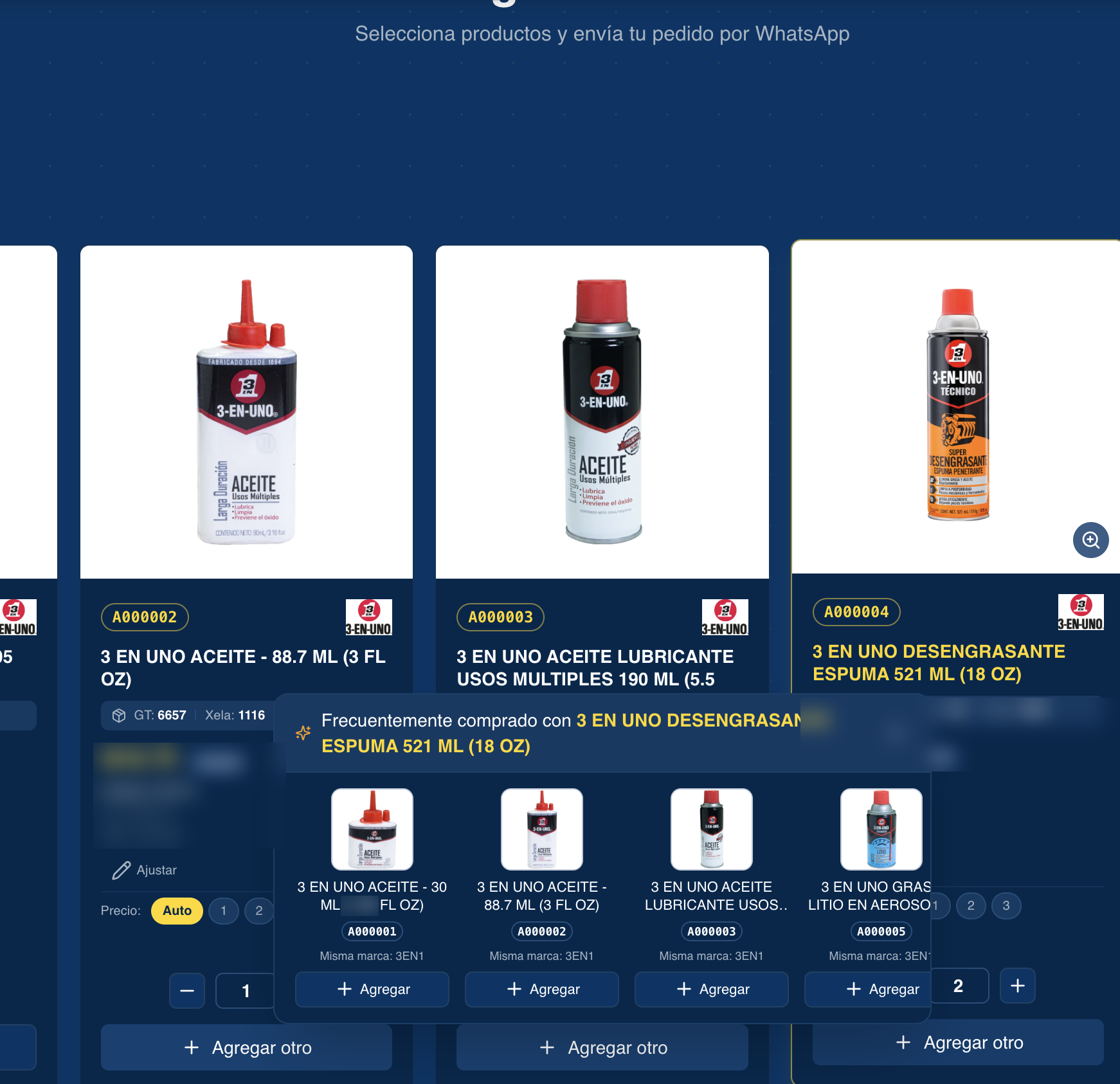 Guided cross-sell